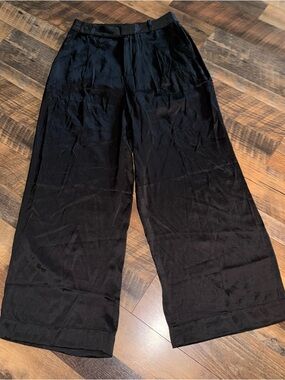 Madewell Wide Leg Pants in Black